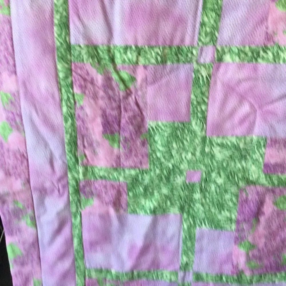 Handmade Quilt. Lilacs